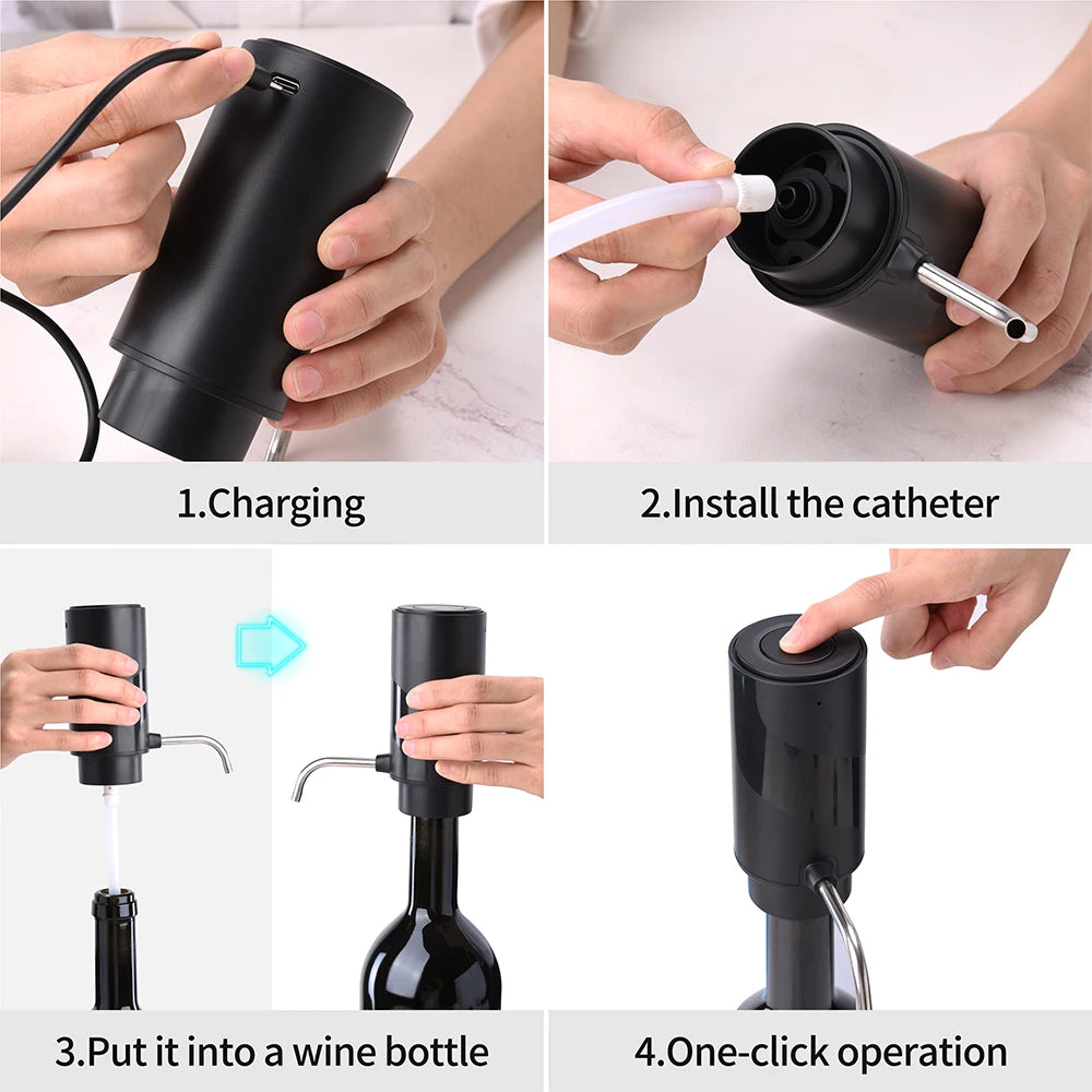 Electric Wine Decanter & Pourer for Perfect Aeration