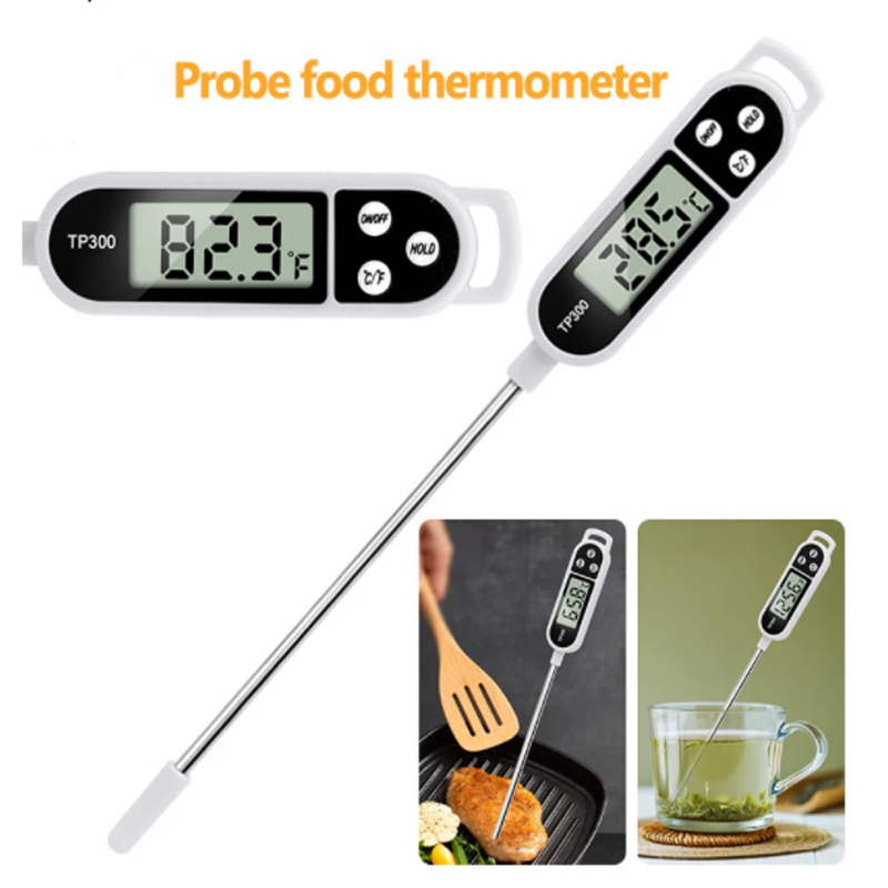 TP300 & TP101 Digital Food Thermometers – Accurate Kitchen Probe for Cooking, BBQ, and Oven Use