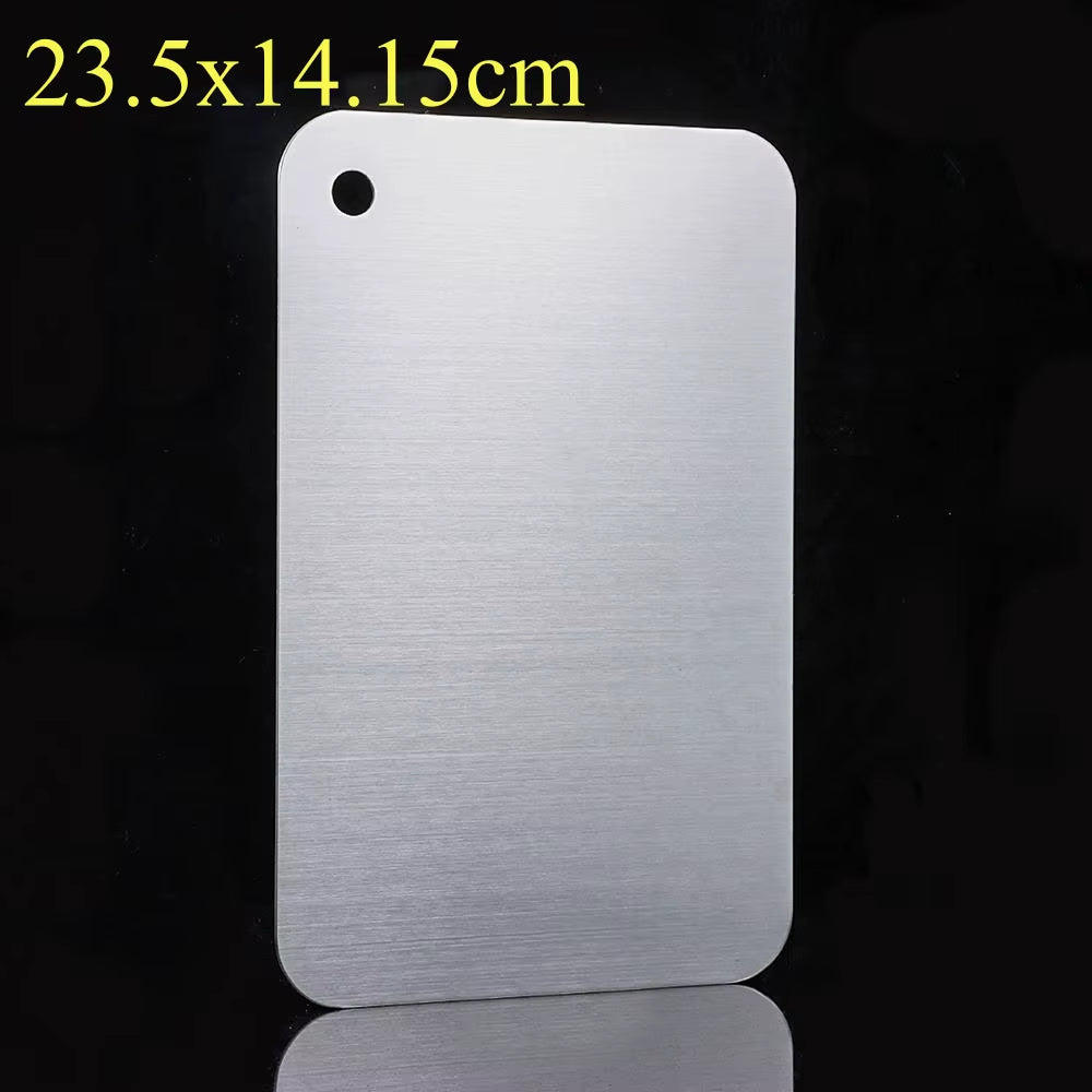 316 Stainless Steel Cutting Board – Anti-Bacterial, Double-Sided, Non-Slip Chopping Board for Kitchen
