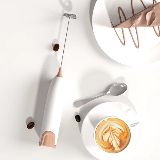 Mini Handheld Milk Frother – Battery-Powered Foam Maker for Coffee, Matcha & Drinks