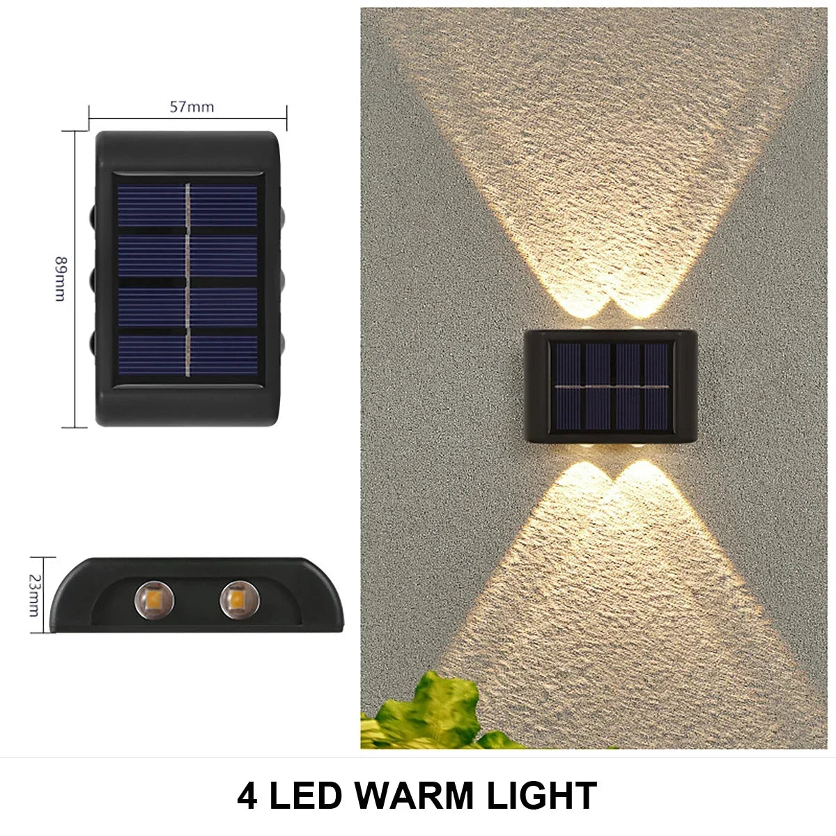 Solar Wall Lamp Outdoor Garden & Yard Lighting – Waterproof LED Light