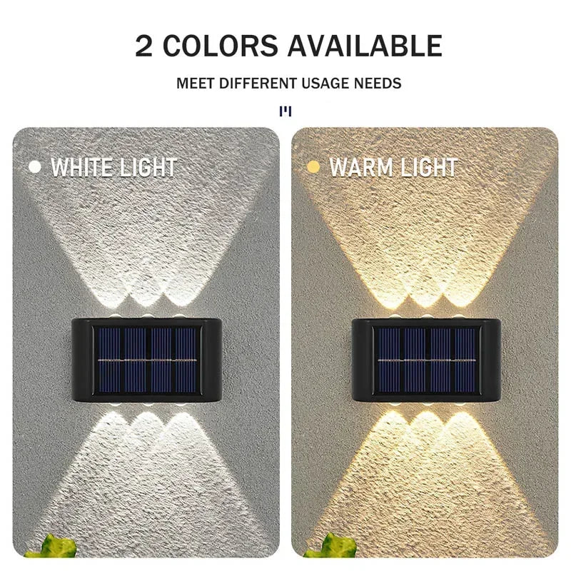 Solar Wall Lamp Outdoor Garden & Yard Lighting – Waterproof LED Light