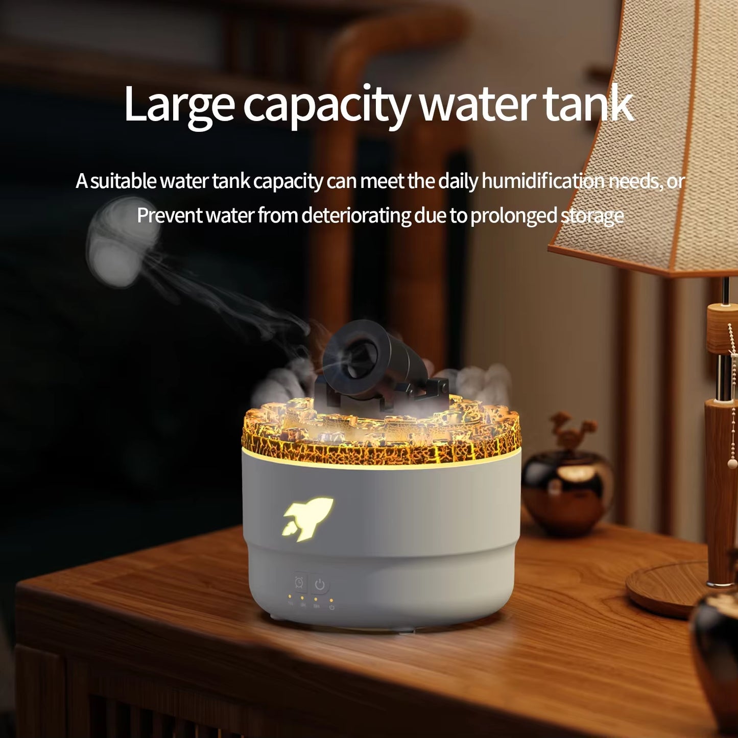 Aroma Diffuser & Essential Oil Humidifier with RGB LED Night Light and Timer