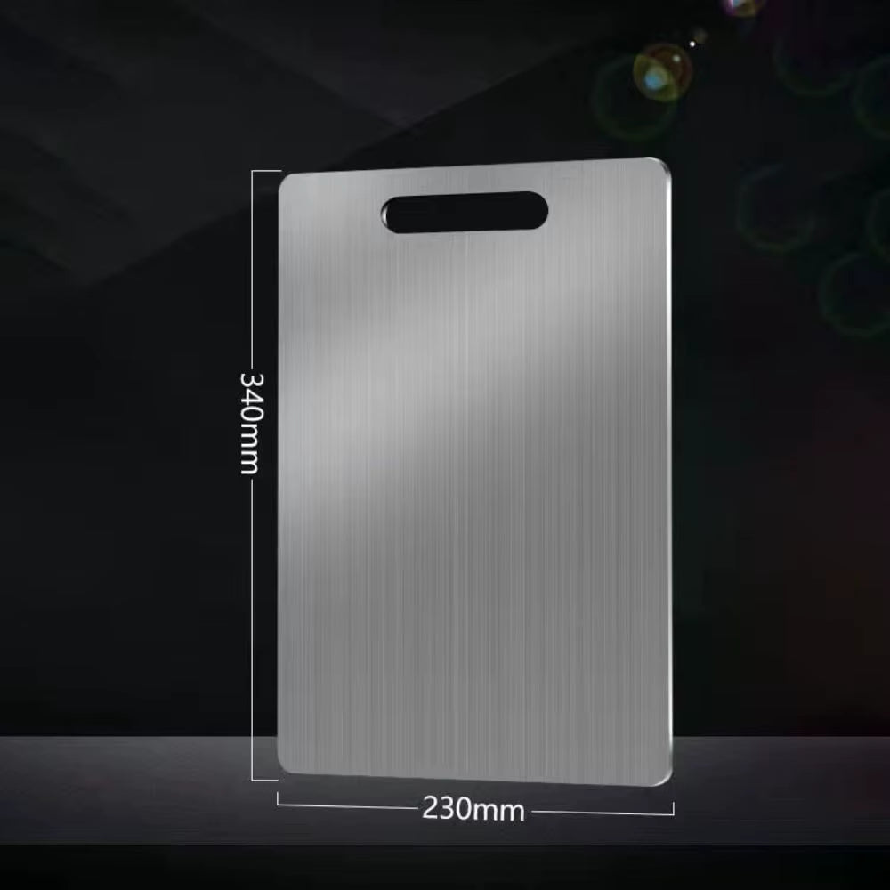 316 Stainless Steel Cutting Board – Anti-Bacterial, Double-Sided, Non-Slip Chopping Board for Kitchen