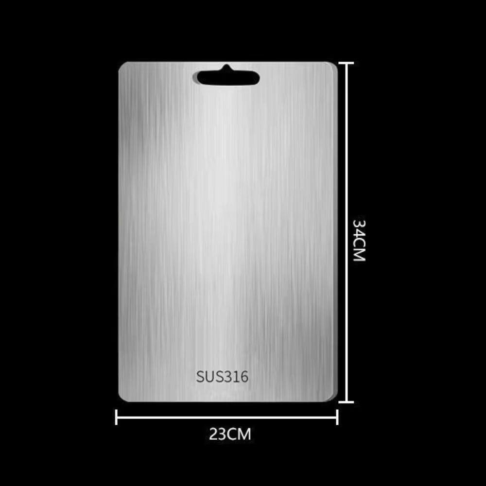 316 Stainless Steel Cutting Board – Anti-Bacterial, Double-Sided, Non-Slip Chopping Board for Kitchen