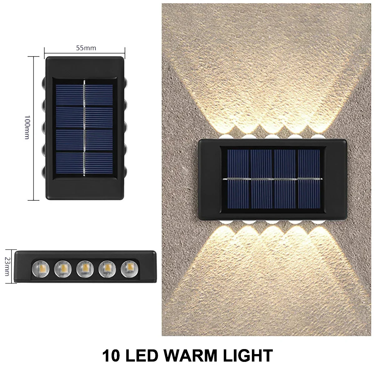 Solar Wall Lamp Outdoor Garden & Yard Lighting – Waterproof LED Light