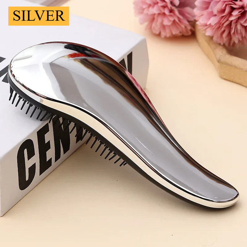 Women’s Anti-Static Airbag Comb – Curved Detangling Hair Brush for Curly Hair & Scalp Massage