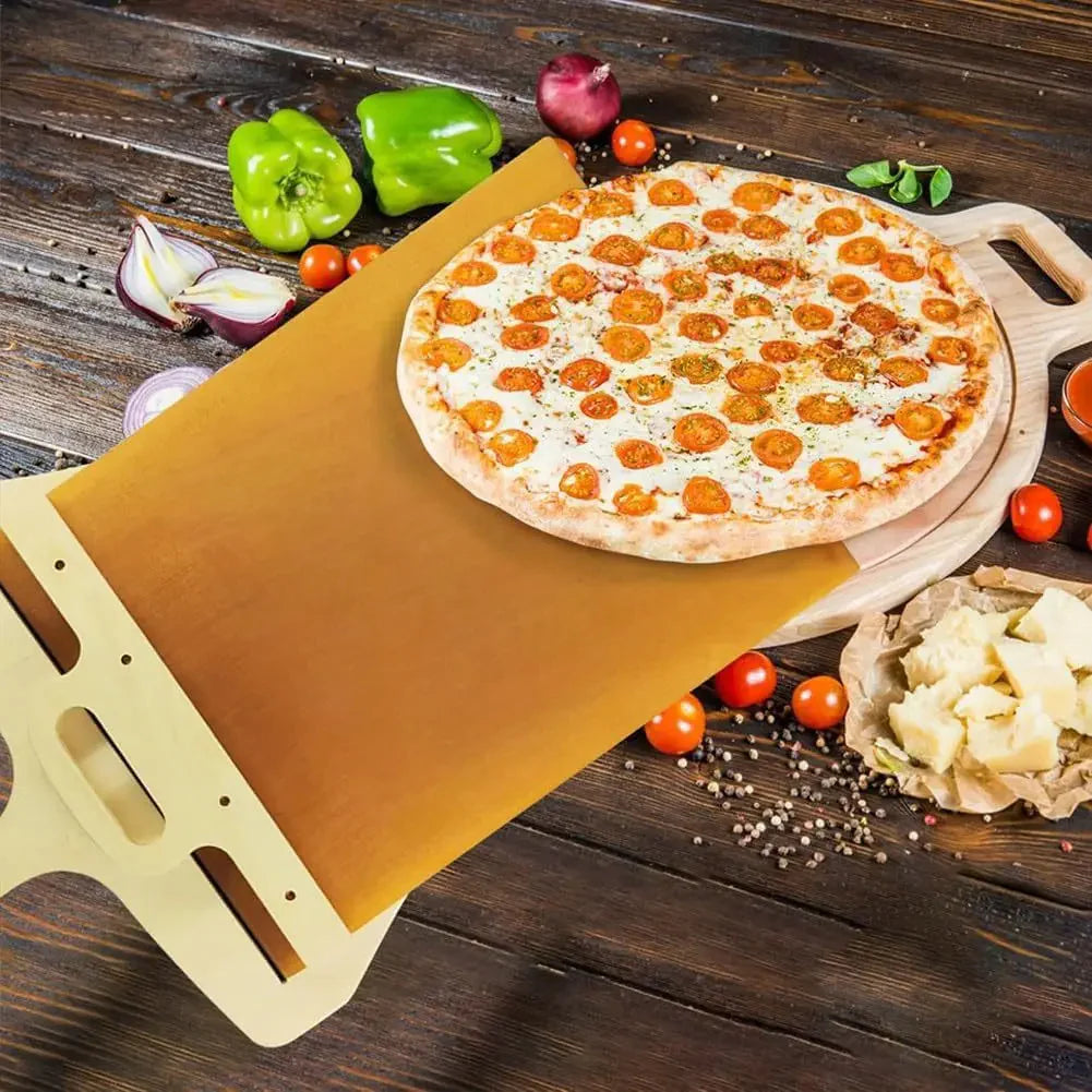 Non-Stick Sliding Pizza Shovel – Large Pizza Transfer Board & Cutting Board for Baking, Serving & Storage