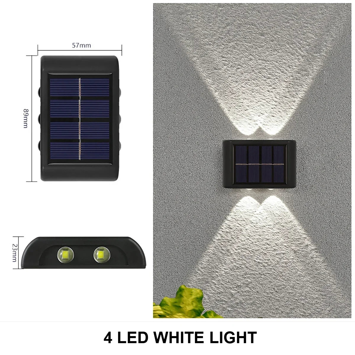 Solar Wall Lamp Outdoor Garden & Yard Lighting – Waterproof LED Light