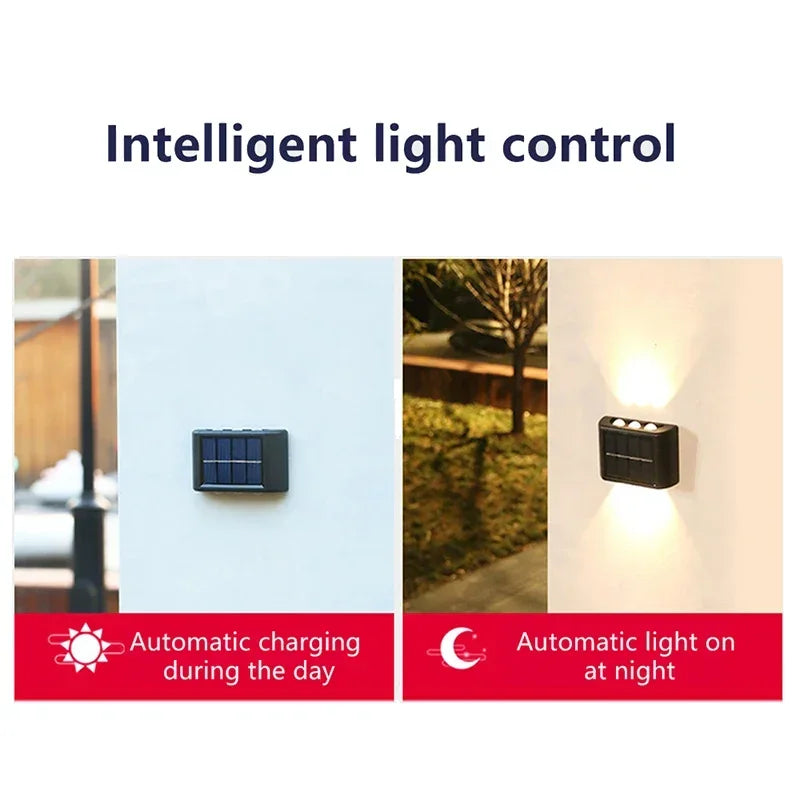 Solar Wall Lamp Outdoor Garden & Yard Lighting – Waterproof LED Light