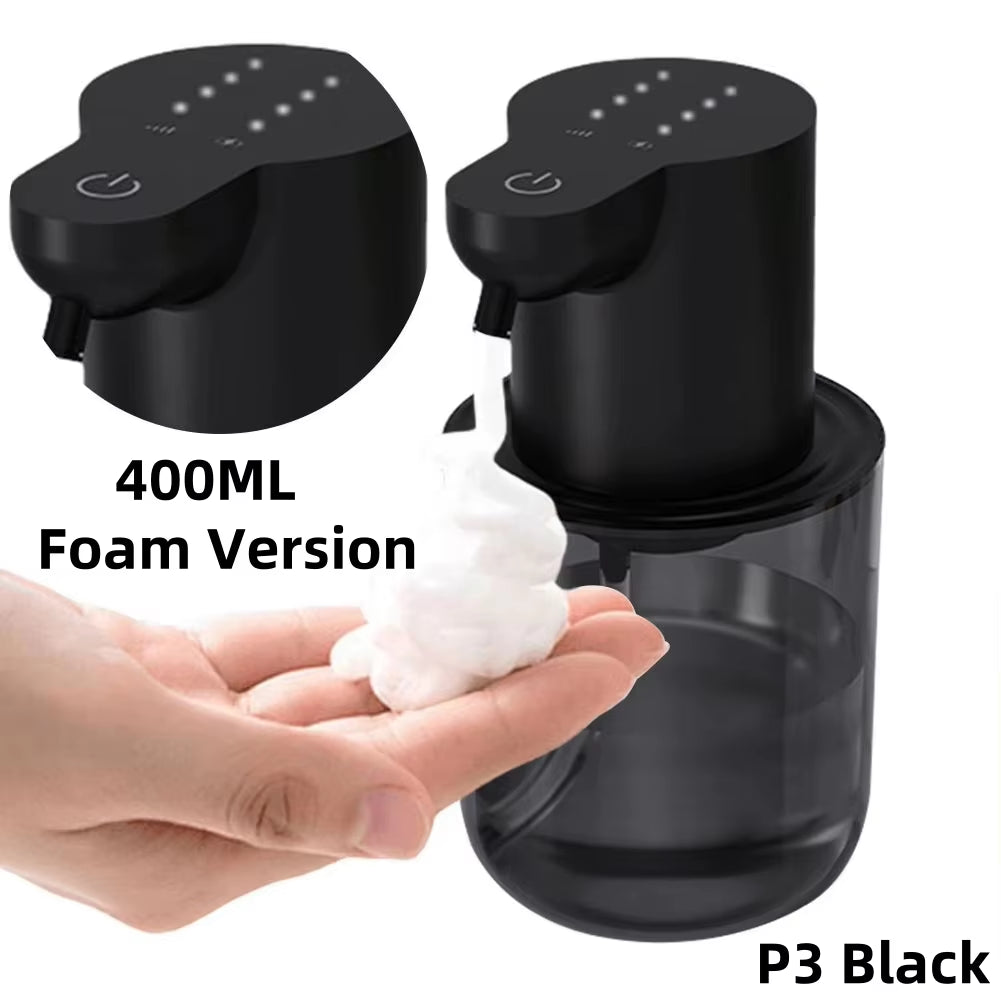 380ML Automatic Foam Soap P11 Dispenser Bathroom Smart Washing Hand Machine with USB Charging White ABS Material
