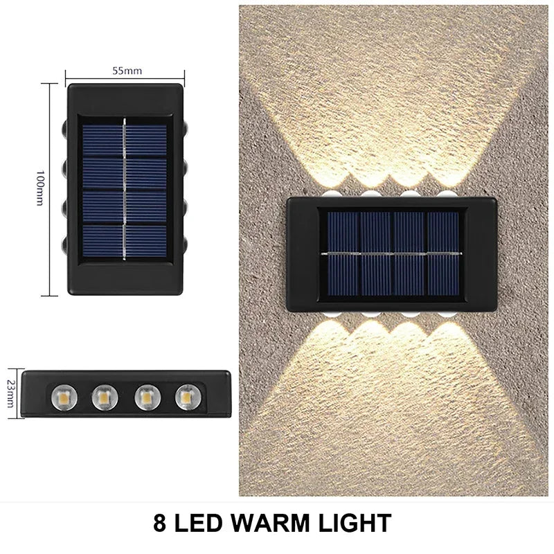 Solar Wall Lamp Outdoor Garden & Yard Lighting – Waterproof LED Light