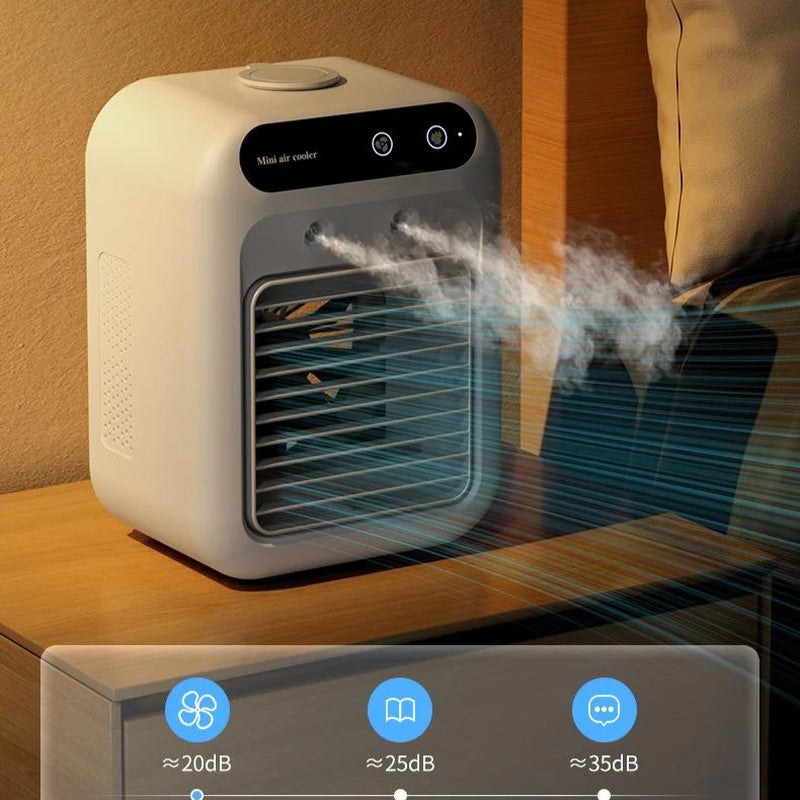 Air Cooler with Ice Water and Essential Oils