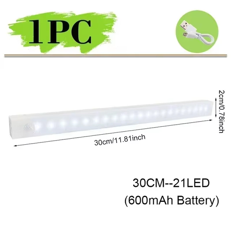 Night Light with Motion Sensor TYPE C Rechargeable LED Night Lamp Wireless Led Kitchen Cabinet Room Bedside Bar Light