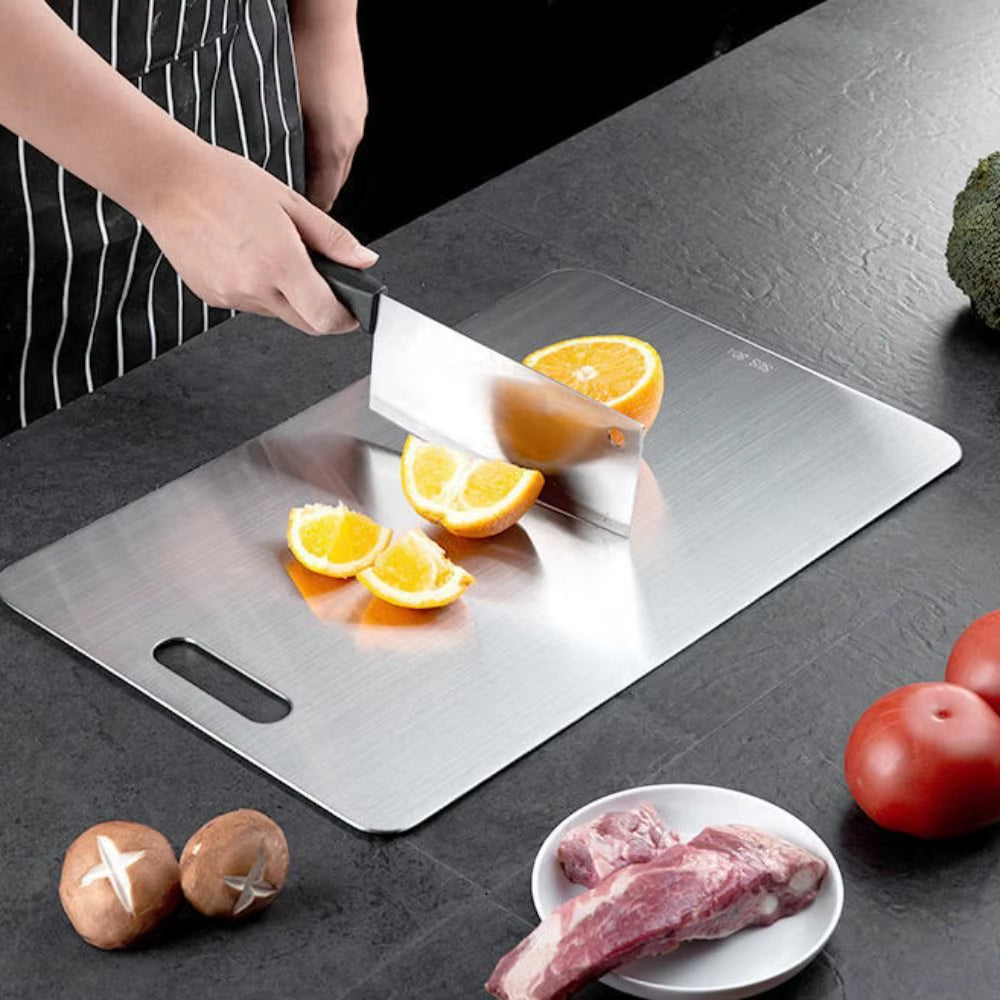 Thickened Stainless Steel Cutting Board Antibacterial and Mildew-Proof Household Cutting Board Kitchen Kneading Dough Board