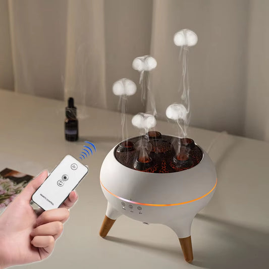 Air Humidifier 250ml – Remote-Controlled Essential Oil Diffuser with 7-Color Night Light