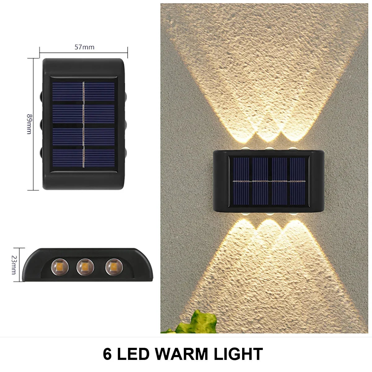 Solar Wall Lamp Outdoor Garden & Yard Lighting – Waterproof LED Light