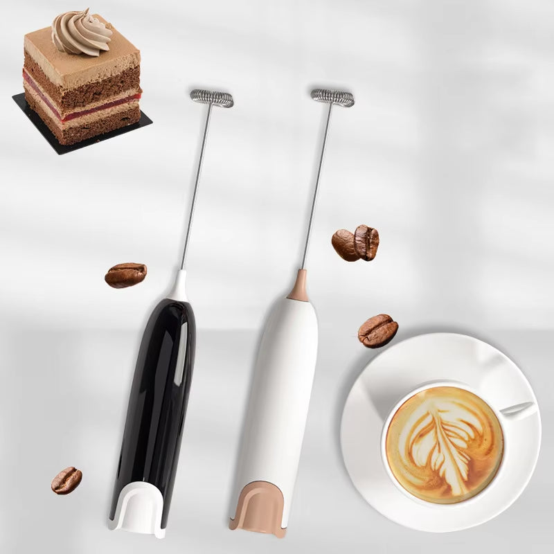 Mini Handheld Milk Frother – Battery-Powered Foam Maker for Coffee, Matcha & Drinks
