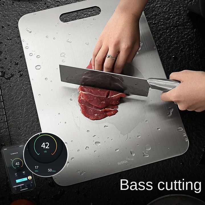 316 Stainless Steel Cutting Board – Anti-Bacterial, Double-Sided, Non-Slip Chopping Board for Kitchen