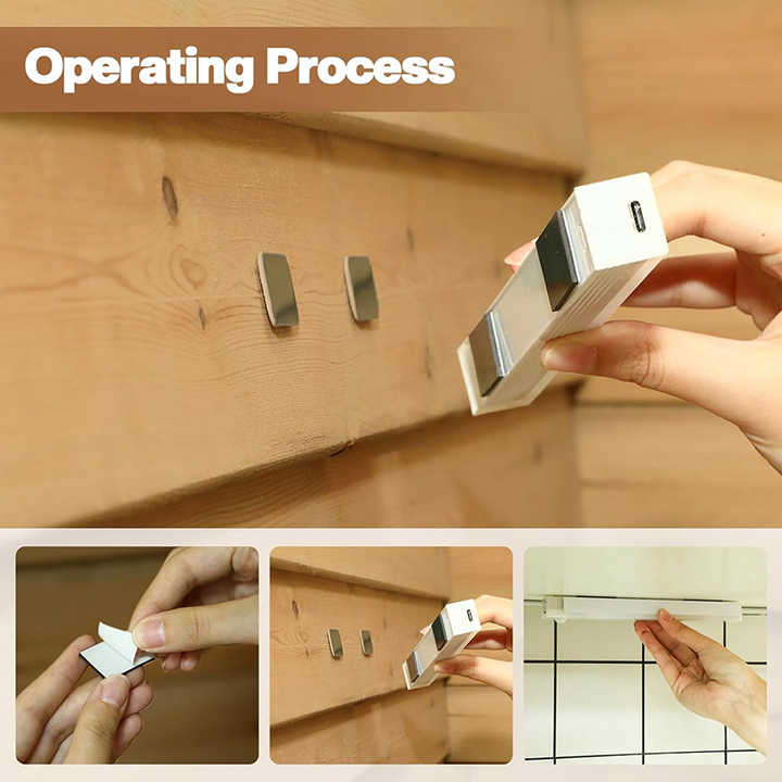 Night Light with Motion Sensor TYPE C Rechargeable LED Night Lamp Wireless Led Kitchen Cabinet Room Bedside Bar Light