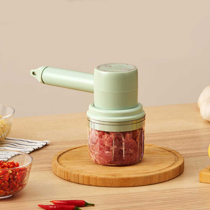 USB Electric Food Mixer Wireless Hand Blender Portable Garlic Crusher 3 Speeds Dough Cream Egg Beater Baking Masher Kitchen Tool