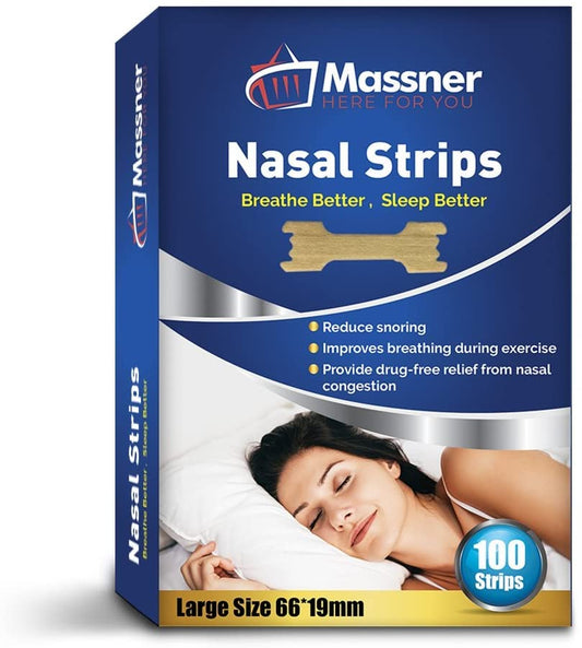 Nasal Strips Anti Snore Nose Clip Stop Snoring Better Sleep Aid Breath Right