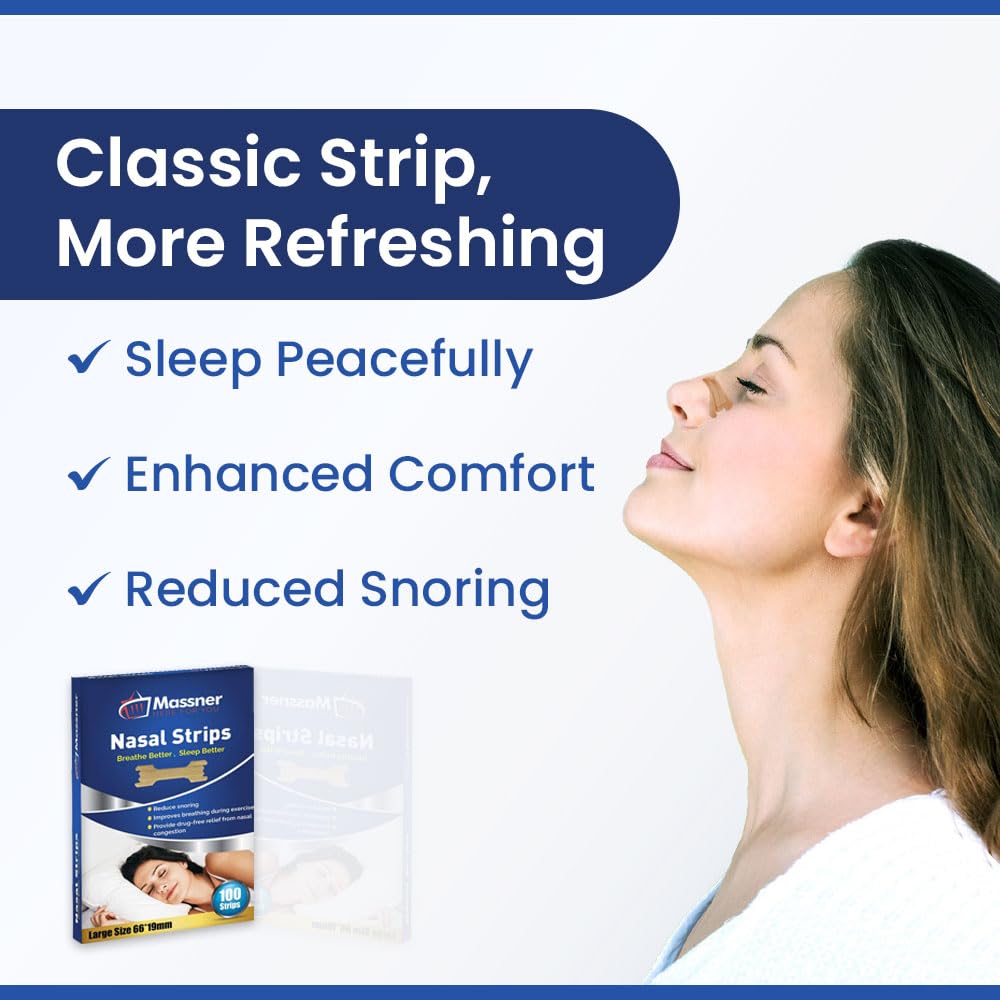 Nasal Strips Anti Snore Nose Clip Stop Snoring Better Sleep Aid Breath Right