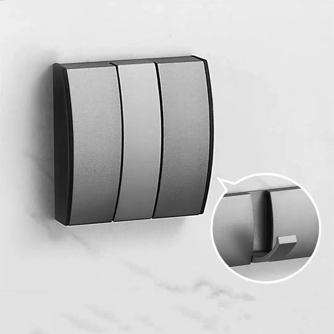 Foldable Bathroom Towel Rack – Nail-Free Wall Hook Hanger for Towels, Coats & Robes – Back Door Organizer