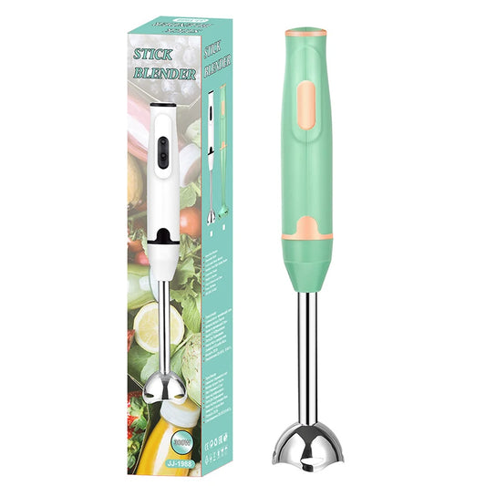 400W Handheld Blender Electric Stick Mixer for Meat, Smoothies, Sauces, Baby Food, Soups – Ergonomic, Stainless Steel