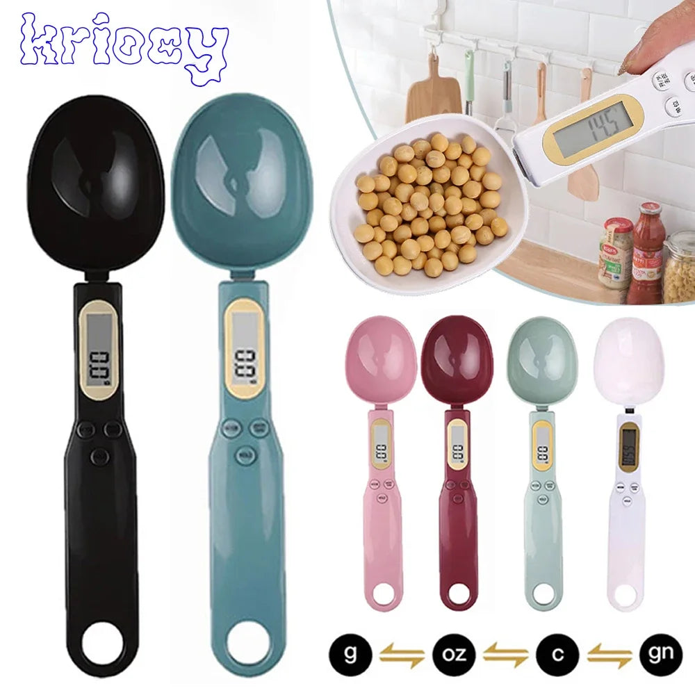 Digital Measuring Spoon Scale – 500g/0.1g LCD Kitchen Food Scale for Coffee, Flour & Milk