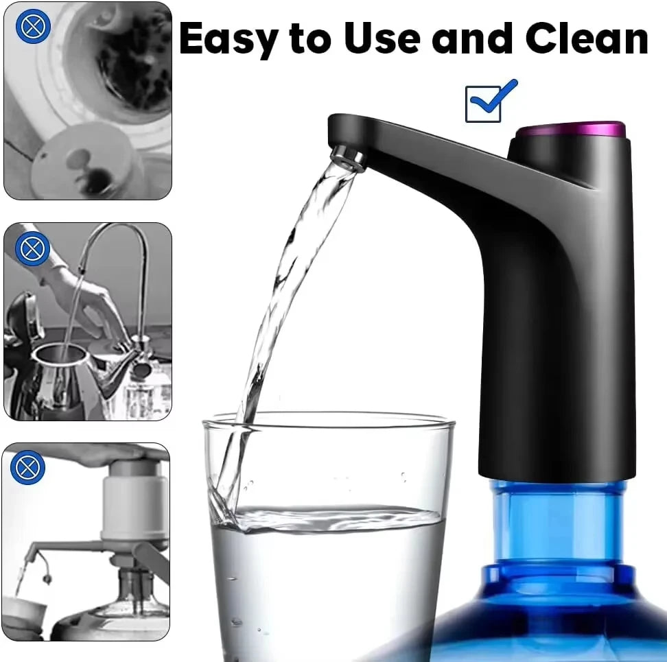USB Rechargeable Electric Water Dispenser – Automatic Portable Pump for Bottled Water