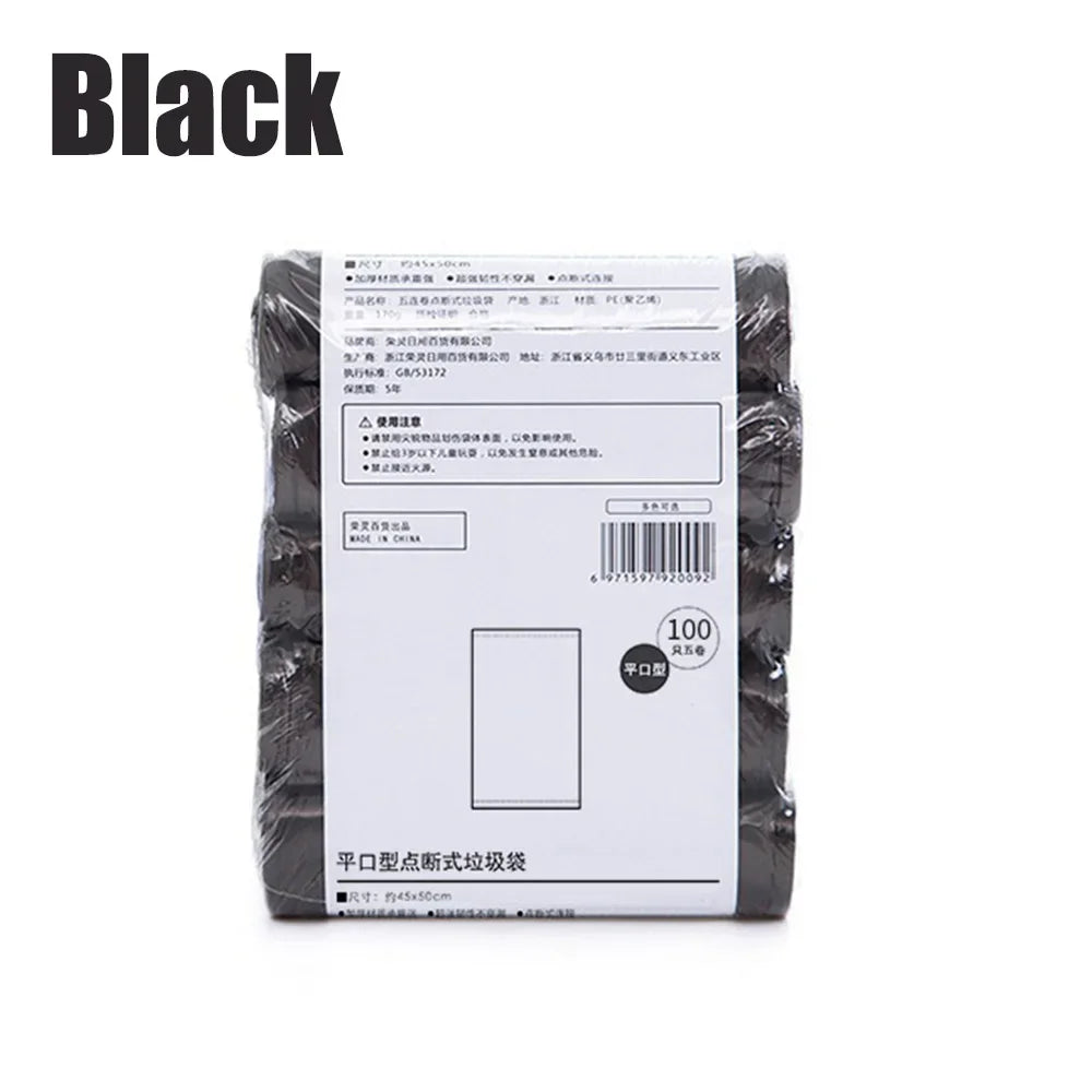 Versatile 100-300PCS Disposable Trash Bags for Kitchen, Dorm, and Living Room - Perfect for All Your Waste Needs!