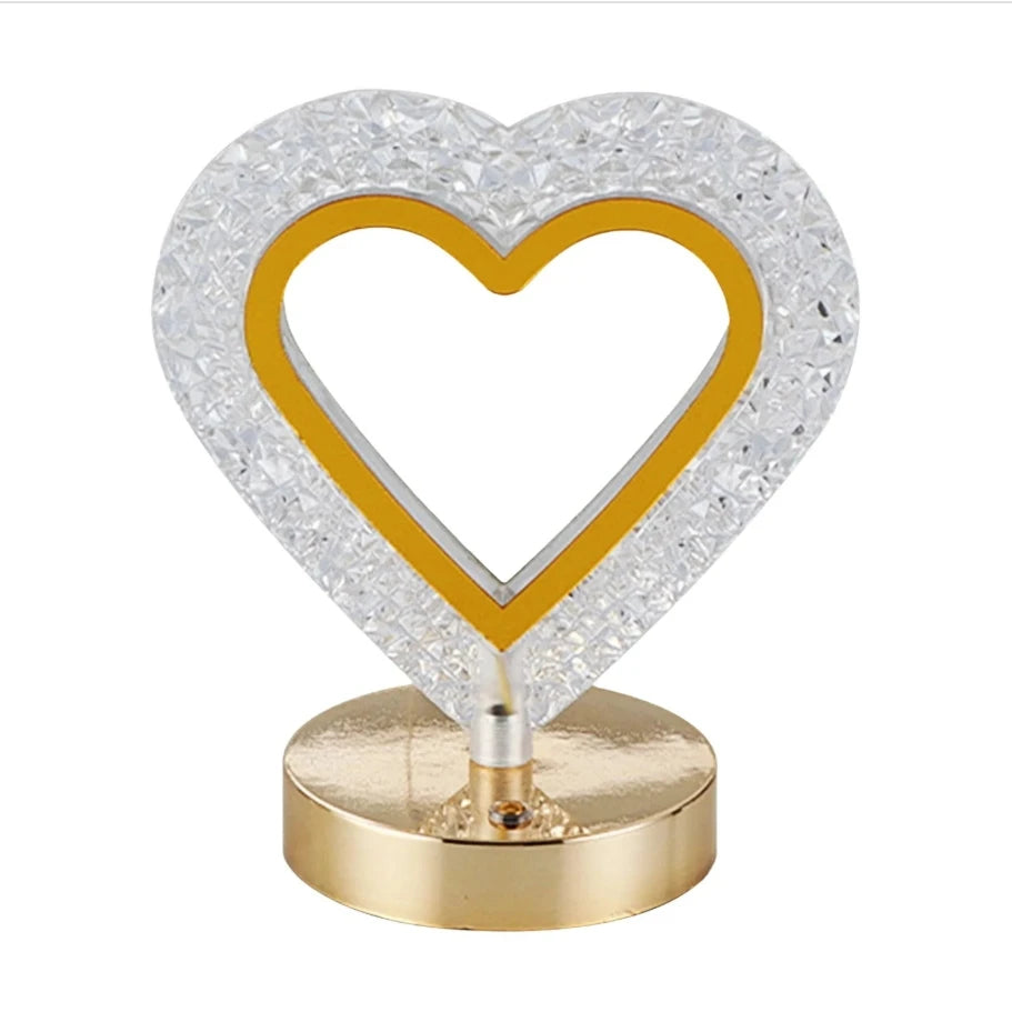 Crystal Rechargeable LED Bedside Lamp – Wireless Ambient Mood Light for Bedroom, Living Room & Gifts