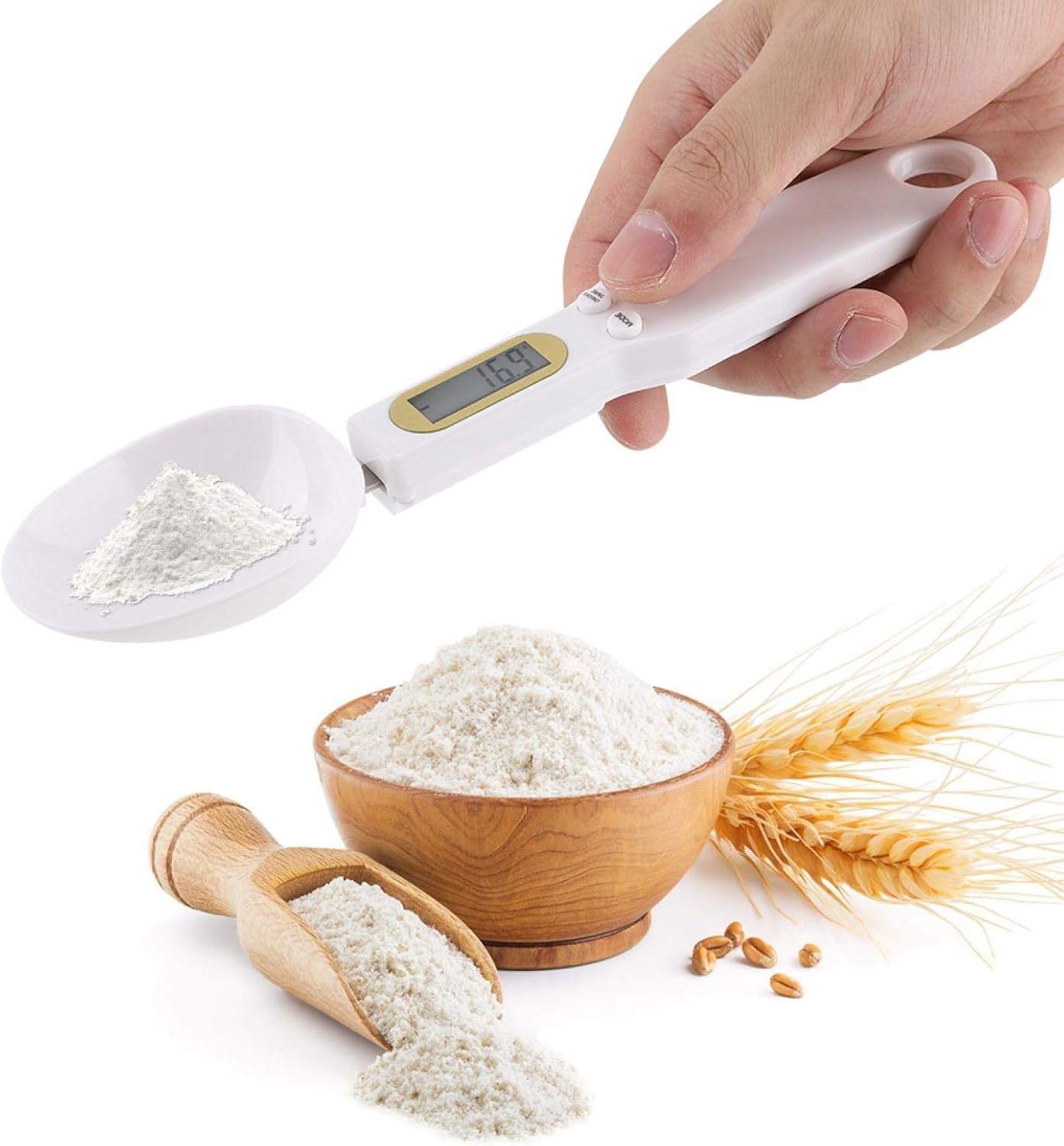 LCD Digital Measuring Spoon – Adjustable Electronic Kitchen Scale for Coffee, Baking & More