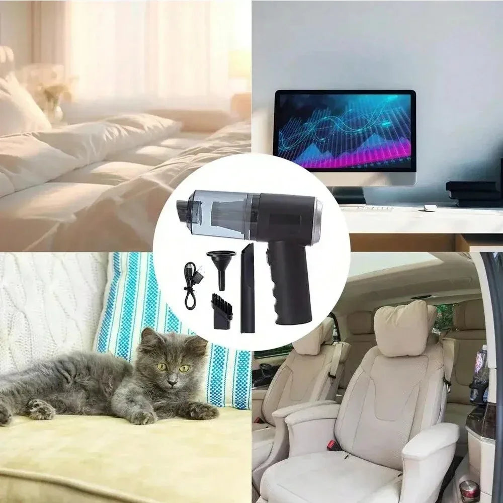 USB Mini Vacuum Cleaner For Motor Car – Portable, High Power USB Charging