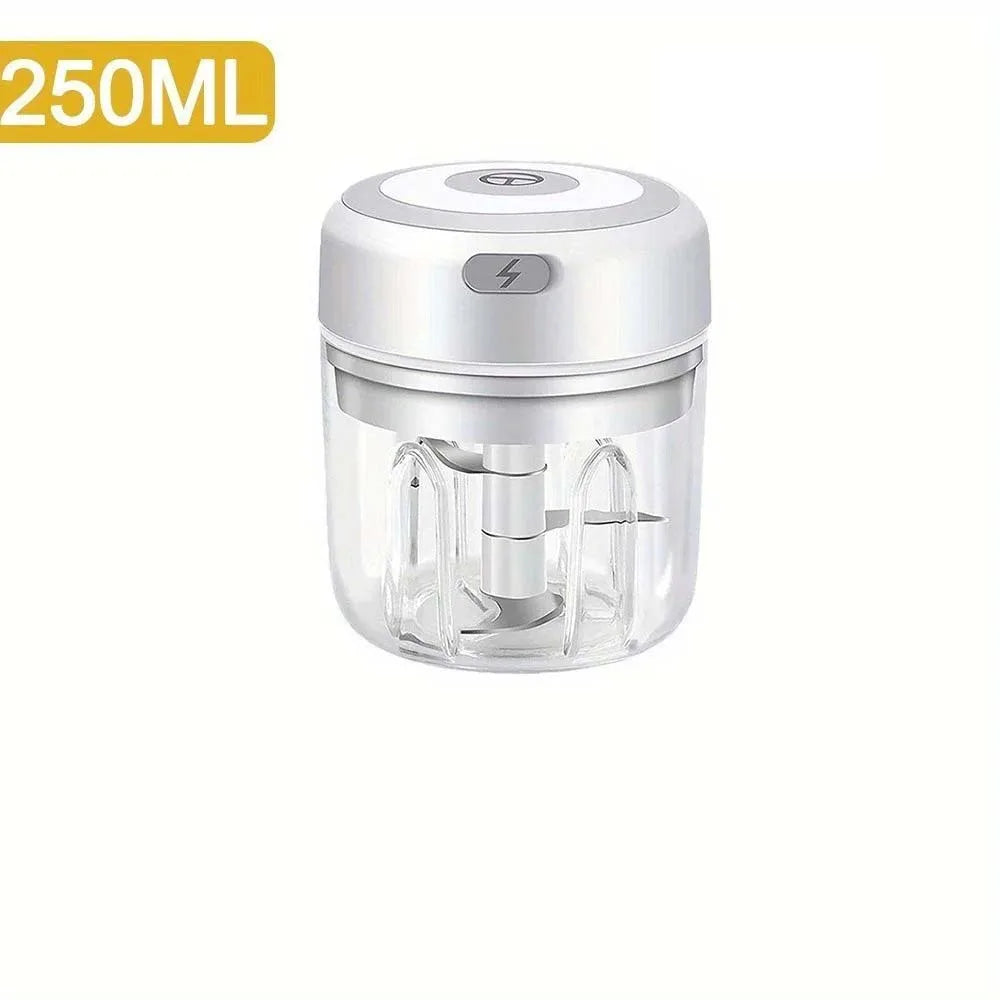 Electric Garlic Chopper – 100ML/250ML Mini Food Processor, Meat & Veggie Crusher