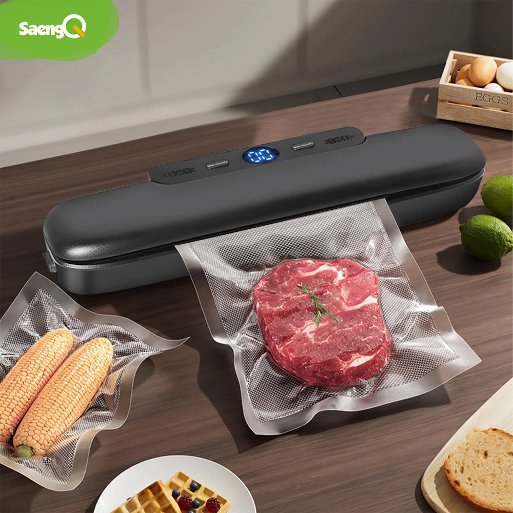 Vacuum Sealer Machine for Food Preservation – Includes 10 Free Vacuum Bags