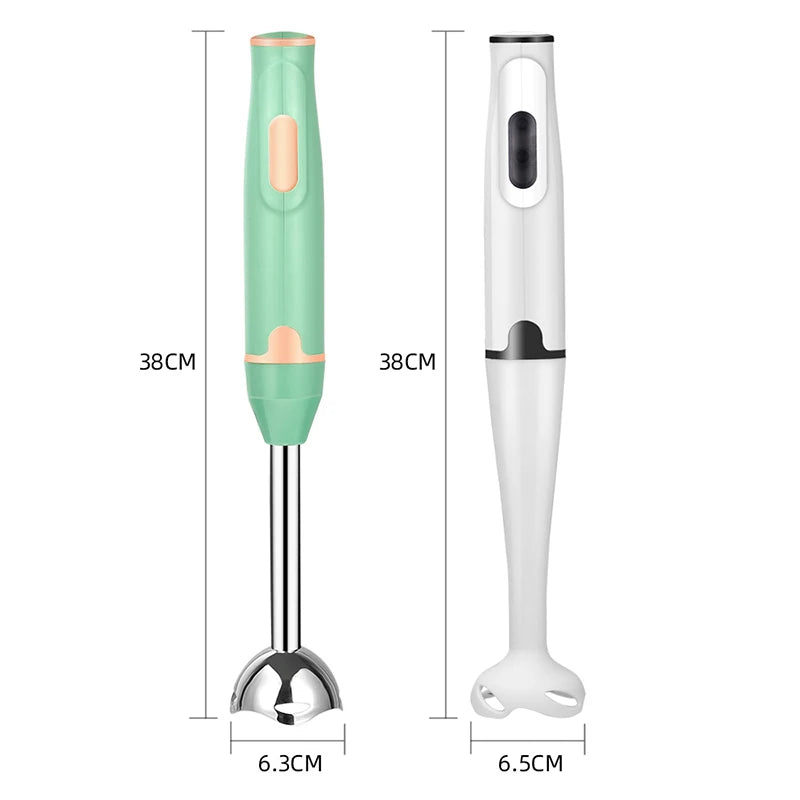 400W Handheld Blender Electric Stick Mixer for Meat, Smoothies, Sauces, Baby Food, Soups – Ergonomic, Stainless Steel