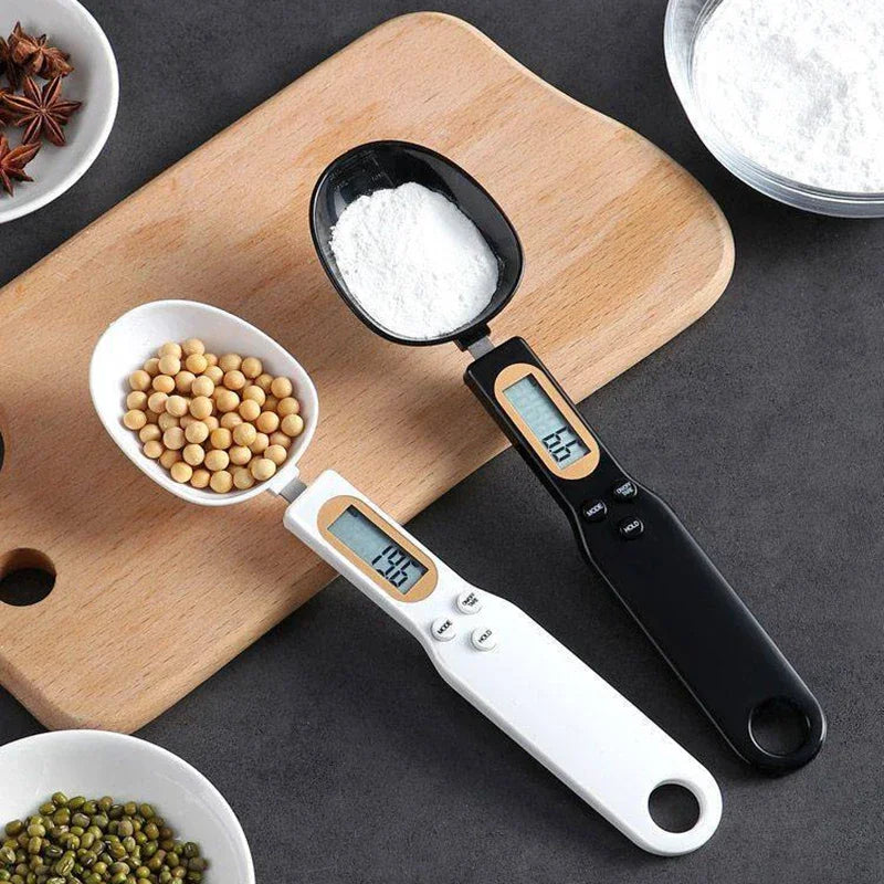 Digital Measuring Spoon Scale – 500g/0.1g LCD Kitchen Food Scale for Coffee, Flour & Milk