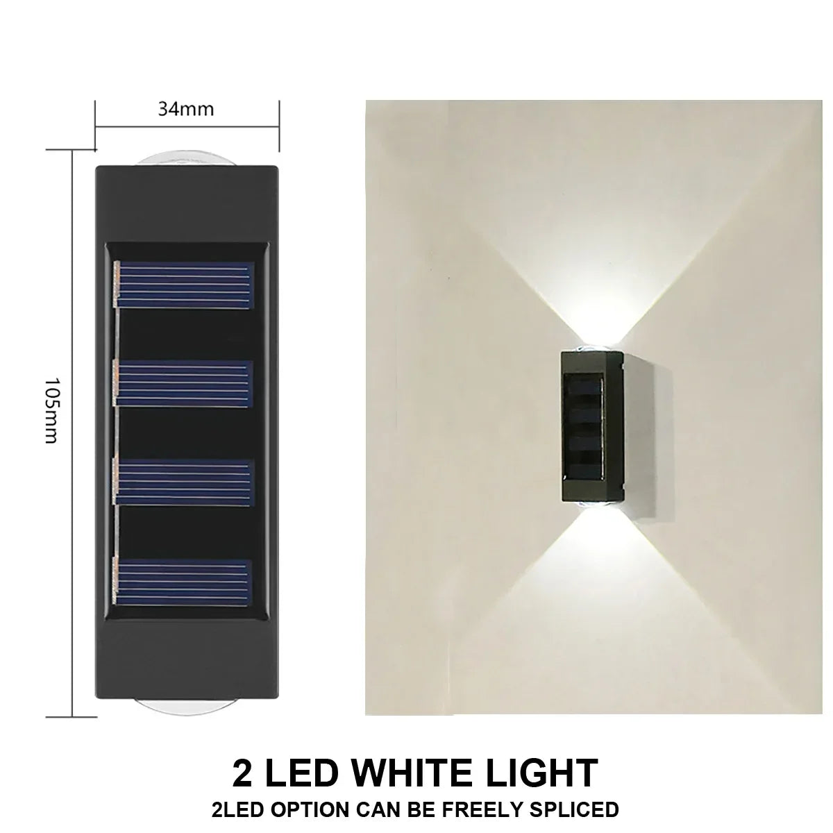 Solar Wall Lamp Outdoor Garden & Yard Lighting – Waterproof LED Light