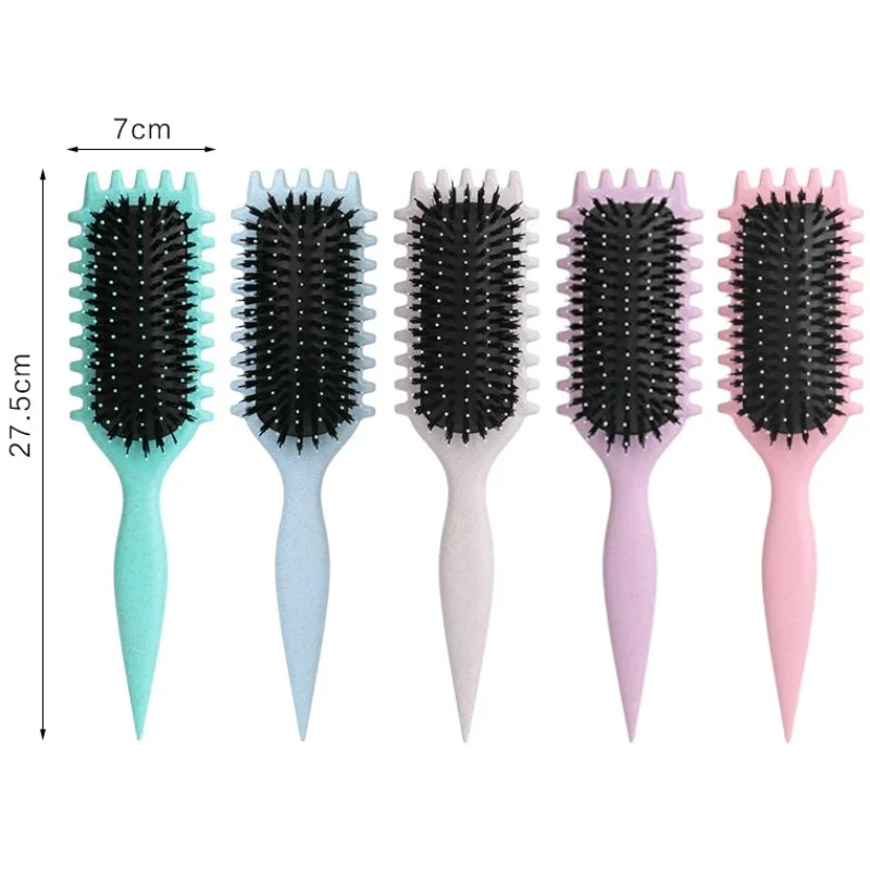 Bounce Curly Define Hair Styling Brush Anti-Pull Curl Shaping Tool for Men & Women