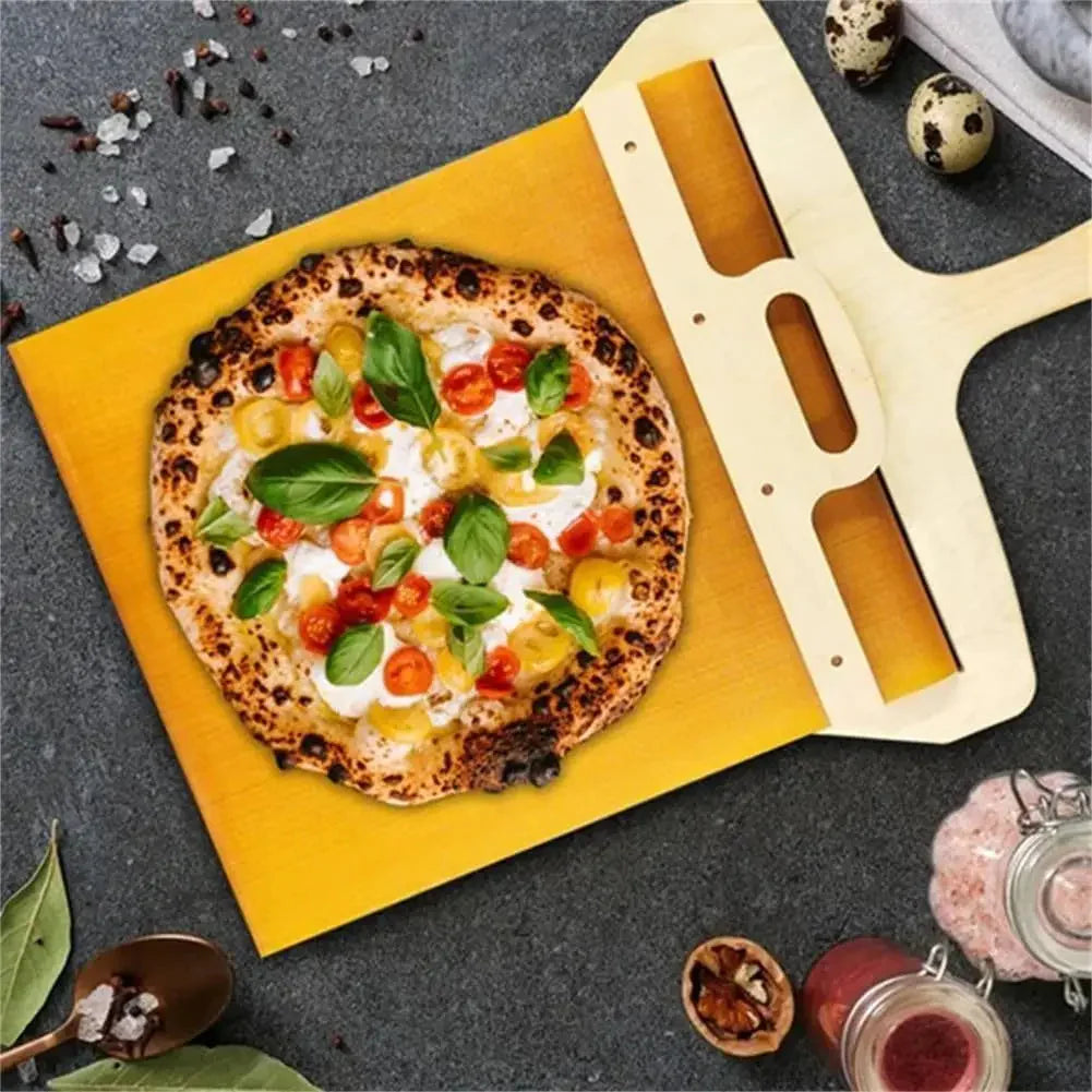 Pizza Paddle Cutting Board with Handle