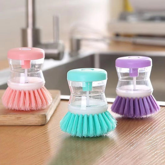 Astronaut Kitchen Dish Brush with Built-In Soap Dispenser – Pot & Utensil Scrubber for Efficient Household Cleaning