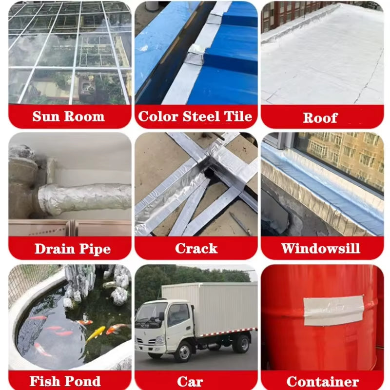 Waterproof Aluminum Foil Butyl Tape – High Temp Roof & Wall Repair Seal