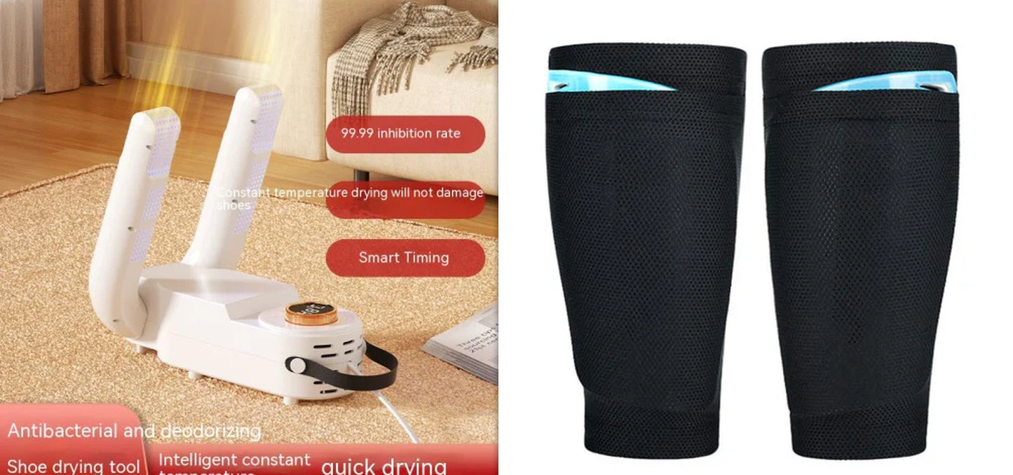 Smart Household Shoe Dryer with Purple Light – Fast Dehumidification & Odor Removal for All Footwear