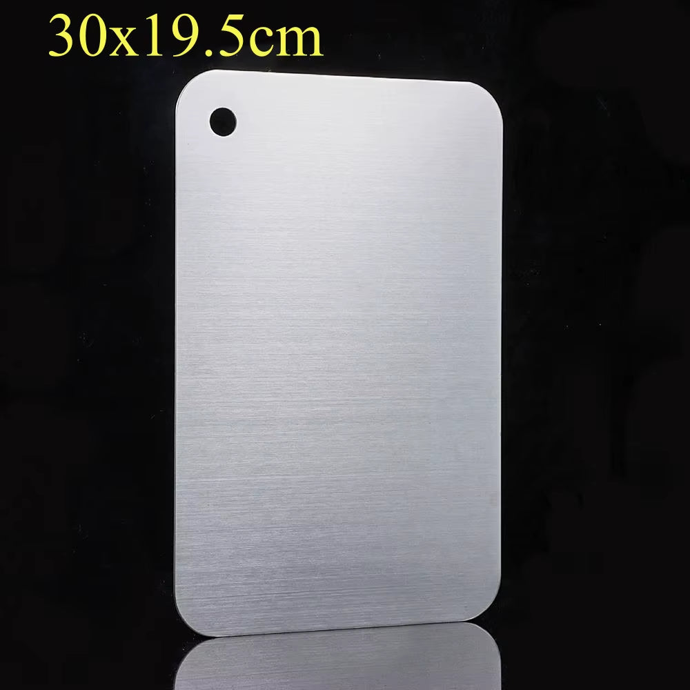 316 Stainless Steel Cutting Board – Anti-Bacterial, Double-Sided, Non-Slip Chopping Board for Kitchen