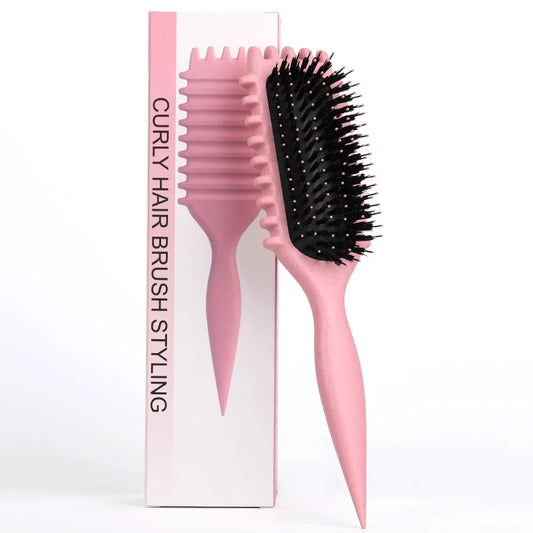 Bounce Curly Define Hair Styling Brush Anti-Pull Curl Shaping Tool for Men & Women
