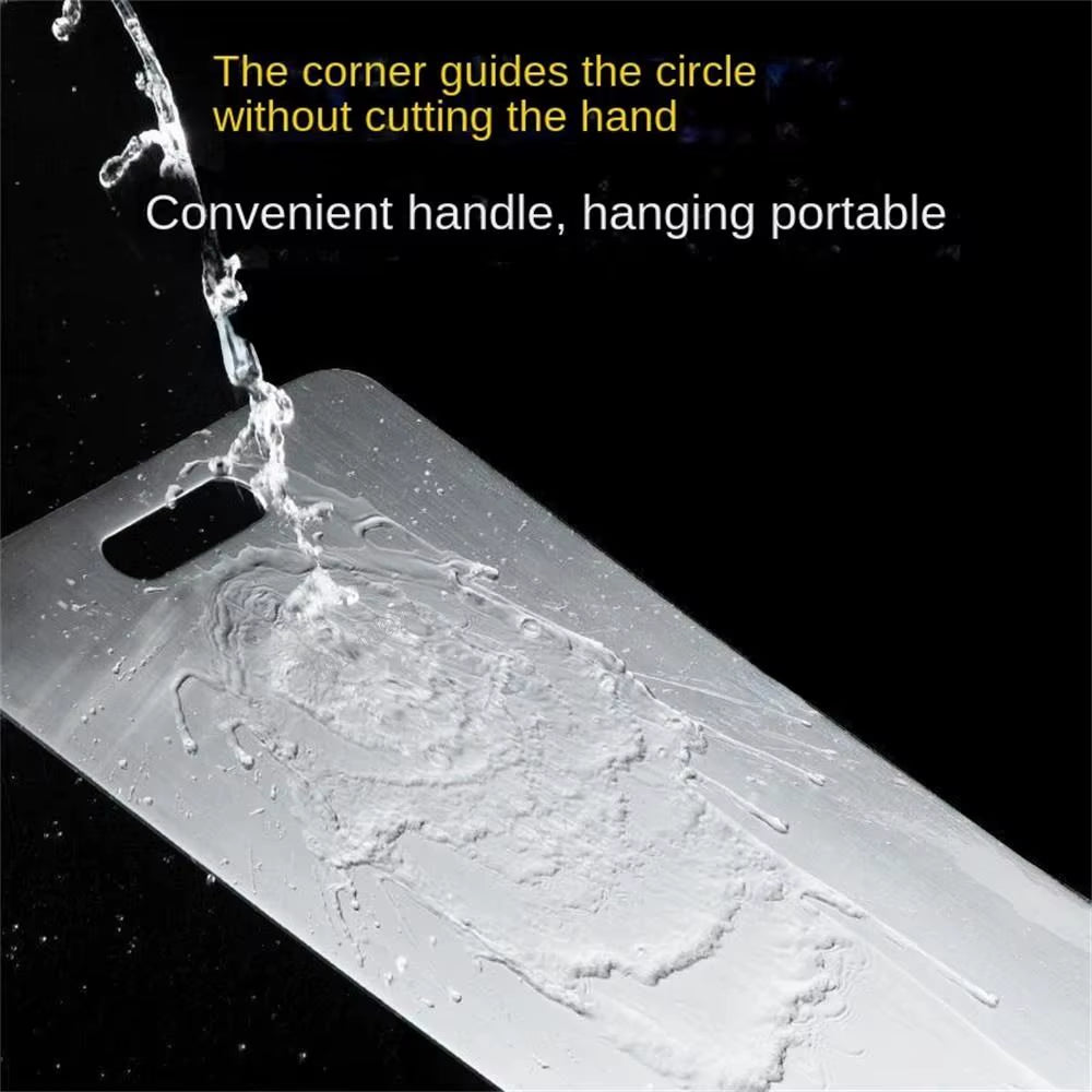 Thickened Stainless Steel Cutting Board Antibacterial and Mildew-Proof Household Cutting Board Kitchen Kneading Dough Board
