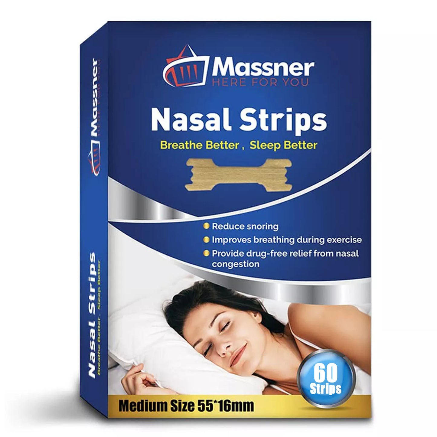 Nasal Strips Anti Snore Nose Clip Stop Snoring Better Sleep Aid Breath Right