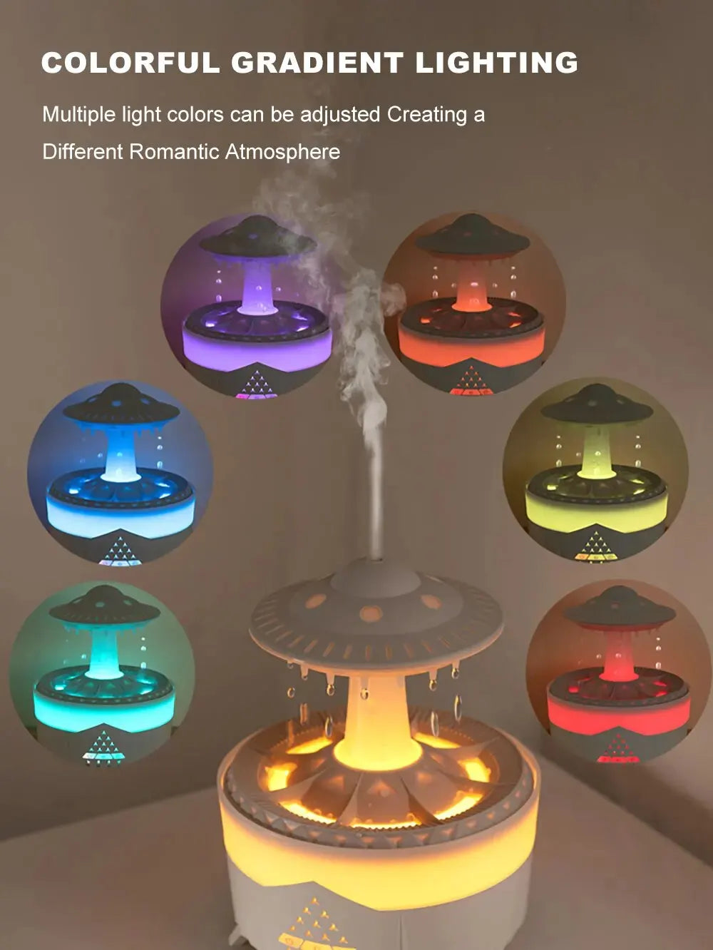 Ultrasonic Air Humidifier & Aromatherapy Diffuser with Remote